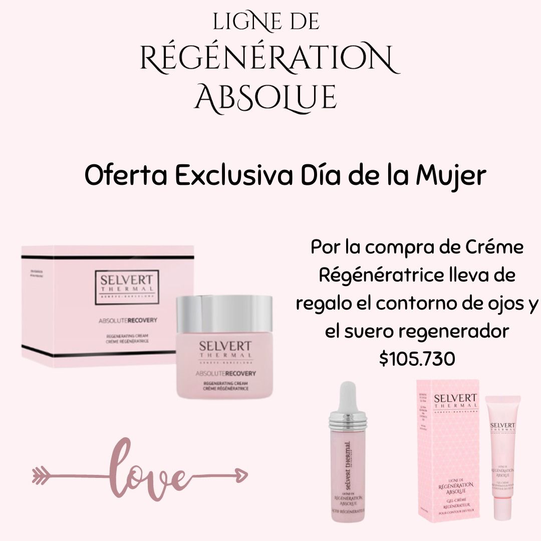 Selvert Crema Regeneratrice + Conrtono de ojos + Suero regenerador