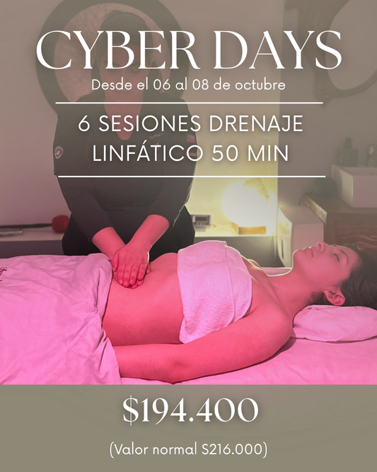 Cyber Days: 6 sesiones Drenaje Linfático 50 min
