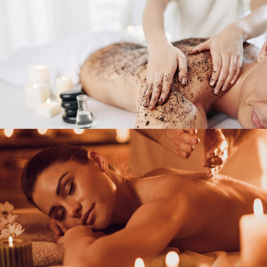 Exfoliación corporal con chocolate + masaje de relajación (80 min en total)