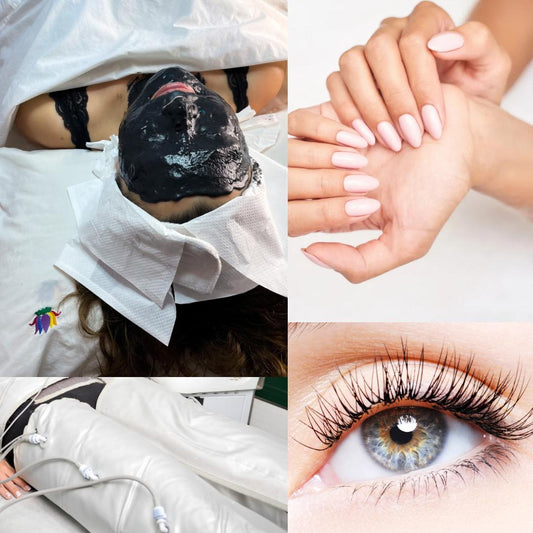 Presoterapia + facial de luxe a elección (oro, colágeno o peptidos)+ manicure semipermanente + ondulado o lifting de pestañas con tinte (3 horas y media en total)